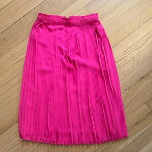 J. Crew Vibrant Pink Midi Skirt